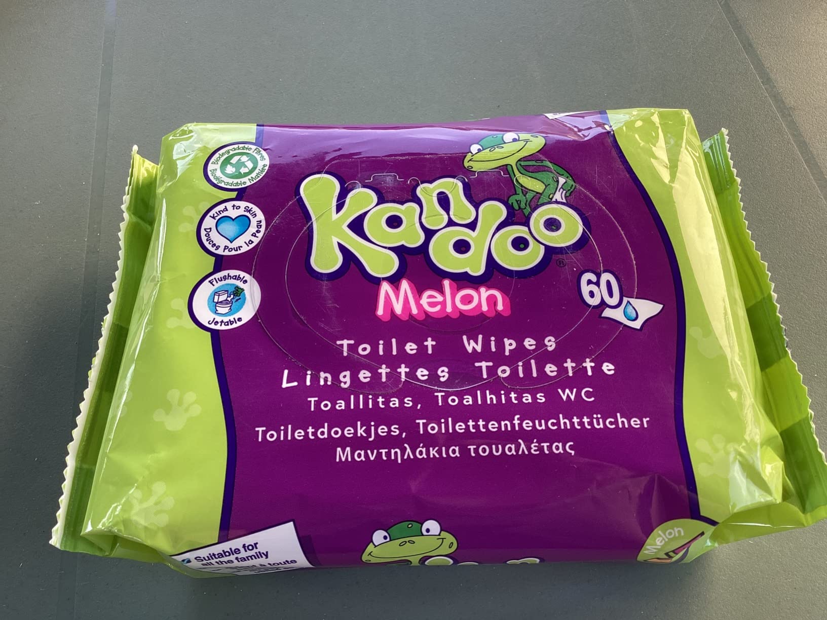 Kandoo Lingettes Melon Lingettes Humides 60 lingettes jetables