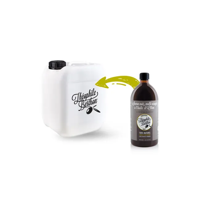 Théophile Berthon Savon Noir Liquide Multi-usages 5L Sans Parfum