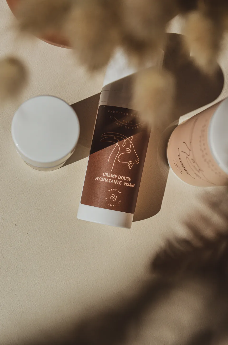 Exquises Caprines Crème douce hydratante visage 50ml sans parfum