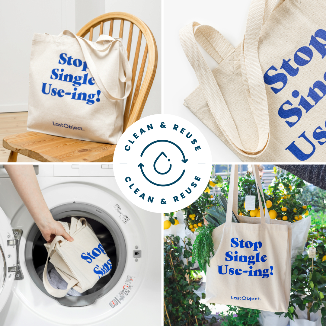 Lastswab Bags Tote Bag sac cabas coton recyclé poche