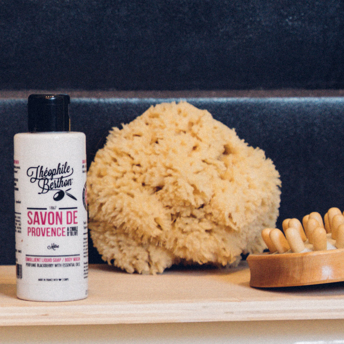 Théophile Berthon Savon Provence surgras mûre 100ml bain corps