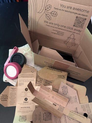 LastSwab Kit démaquillage lavable Essential coton + beauty