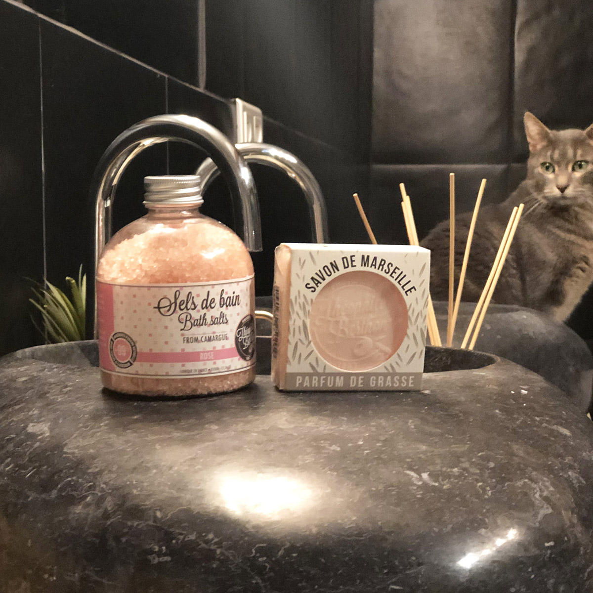 Théophile Berthon Sels de bain de Camargue sel de bain Rose 350g