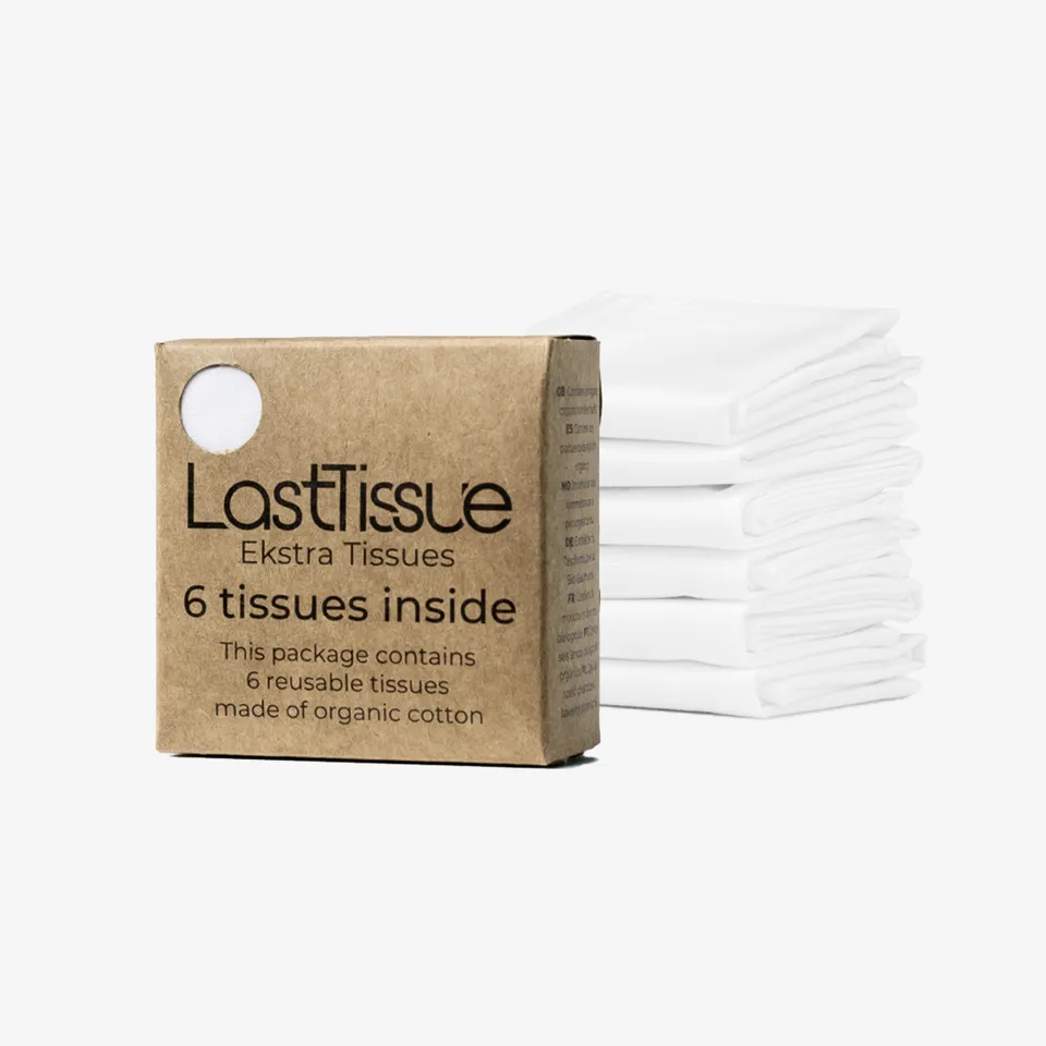 LastSwab LastTissue Refill mouchoirs lavables blanc x10