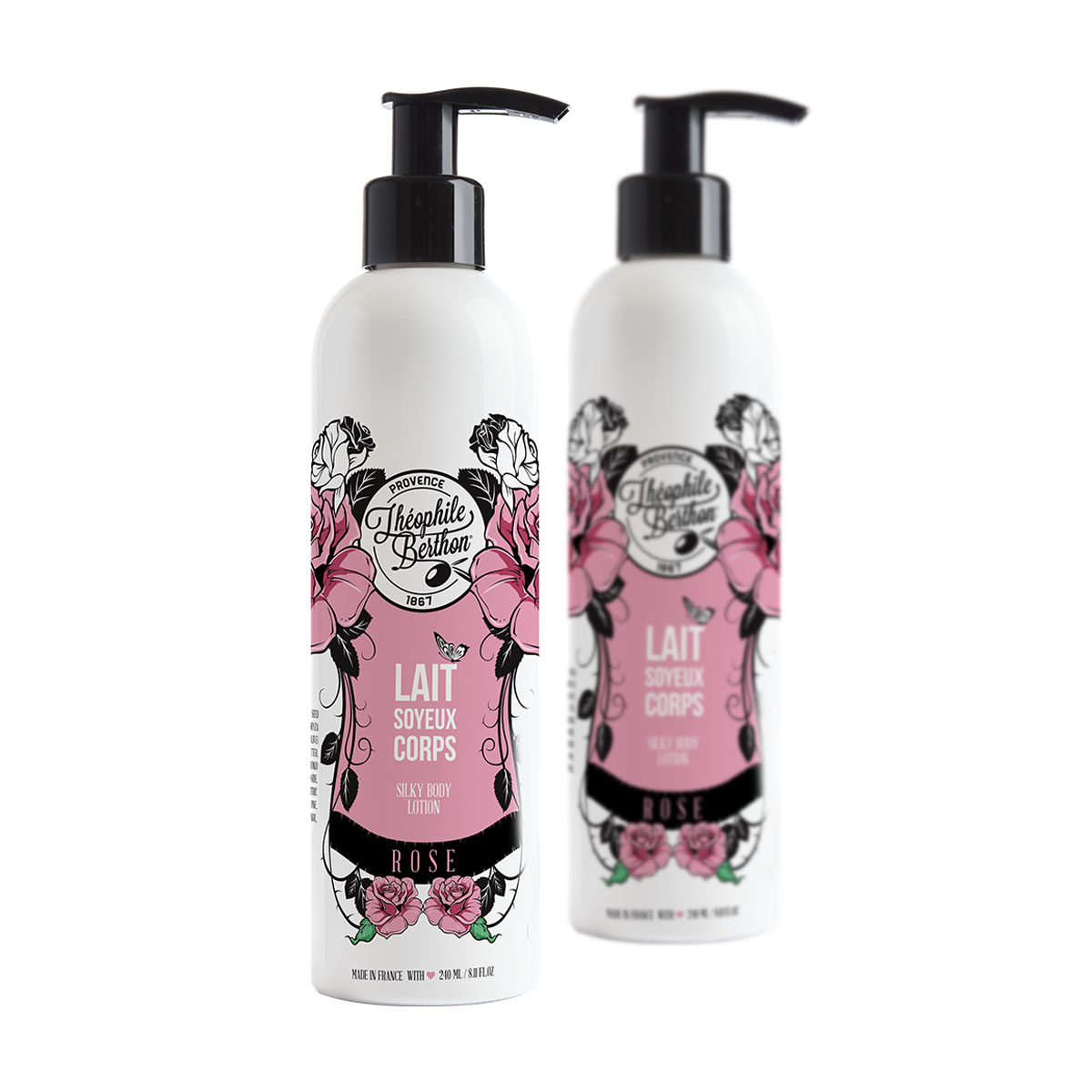 THEOPHILE BERTHON Lait soyeux corps 240ml rose