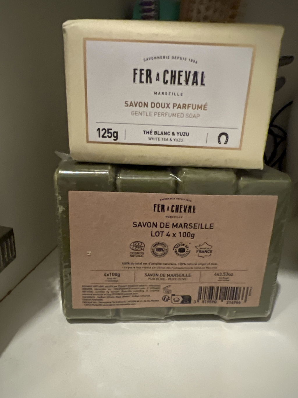 Fer à Cheval Savonnettes Savon Thé Blanc Yuzu 125g karité