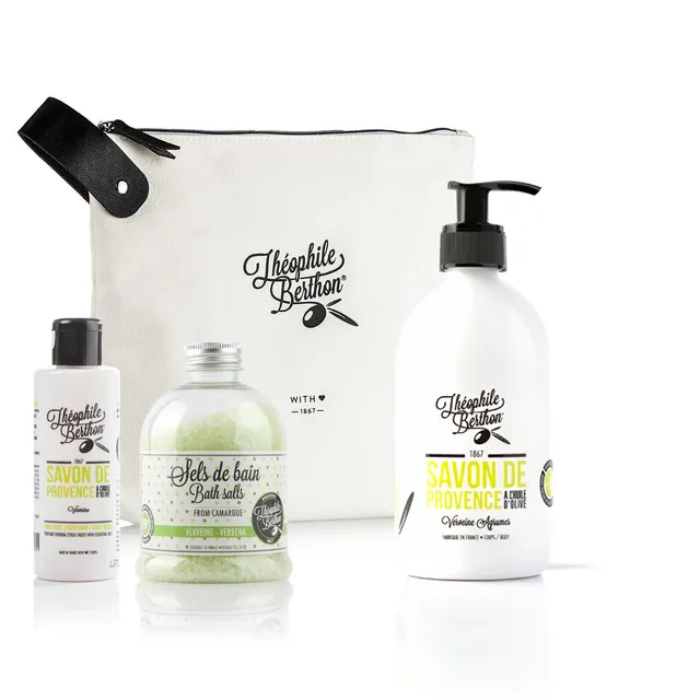Théophile Berthon Trousse Verveine Agrumes 3 Soins Bain 500+100ml