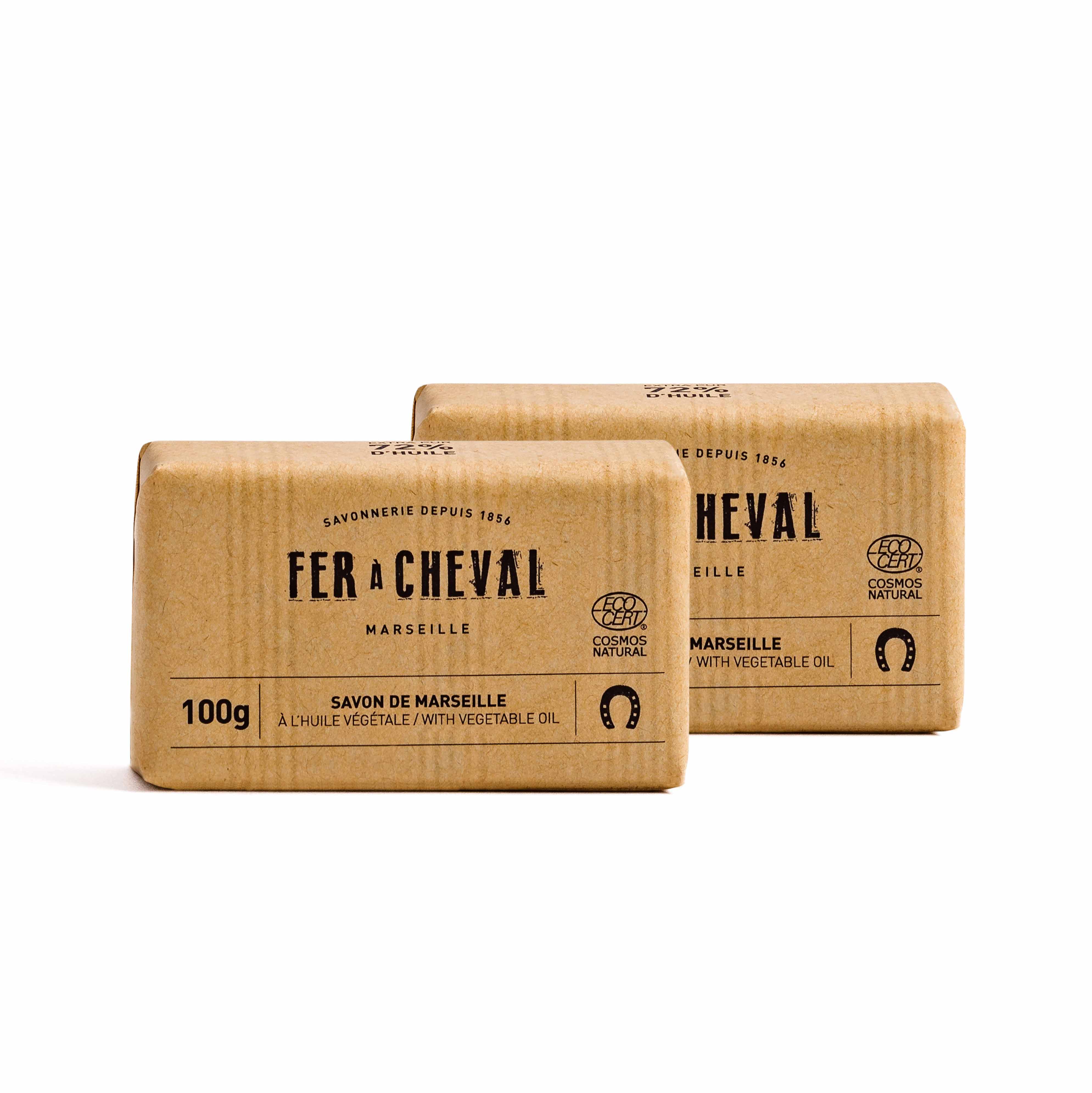 Fer à Cheval Duo Savonnette Végétale Savon 2x100g Naturel