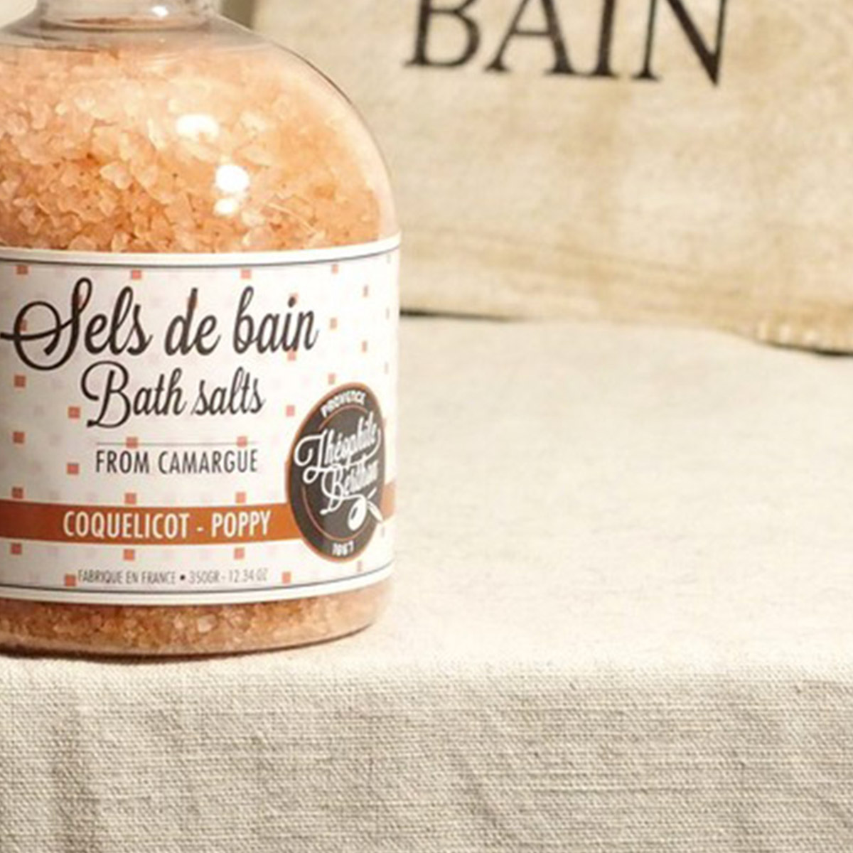 THEOPHILE BERTHON Sels de bain Camargue 350g Coquelicot