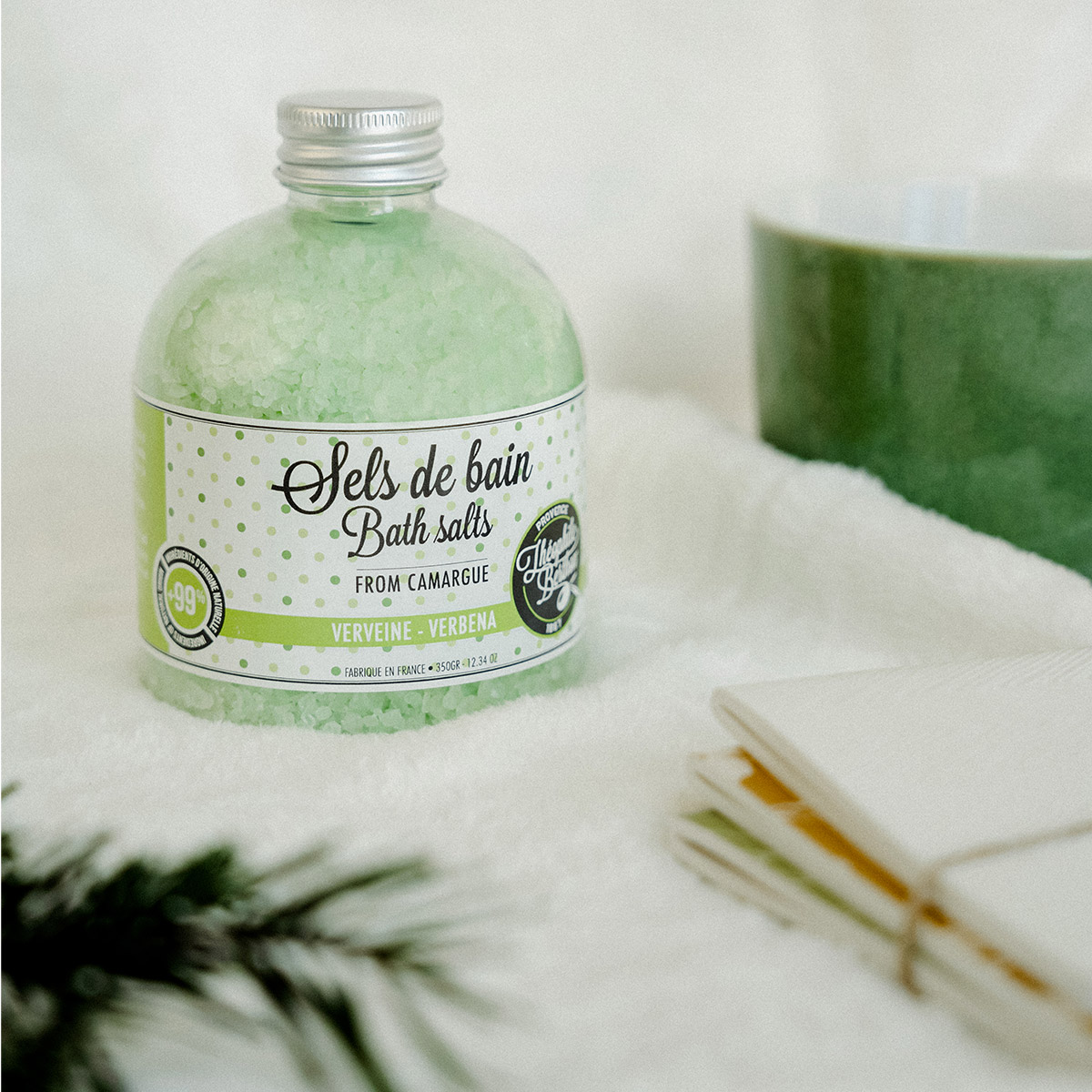 Théophile Berthon Sels de bain de Camargue 350g sel bain verveine