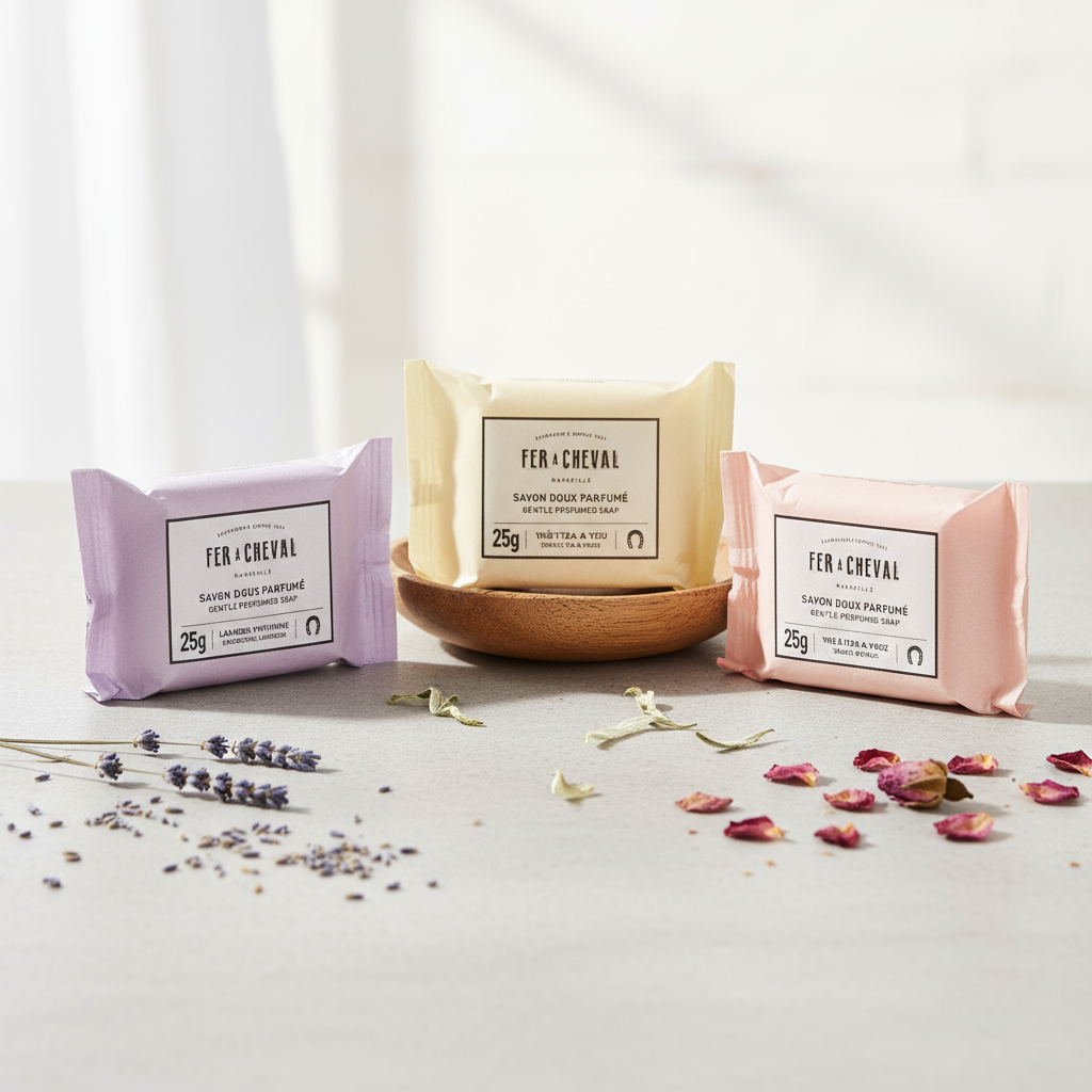 NCDSM Savonnettes Lot savons doux 25g hygiène quotidienne