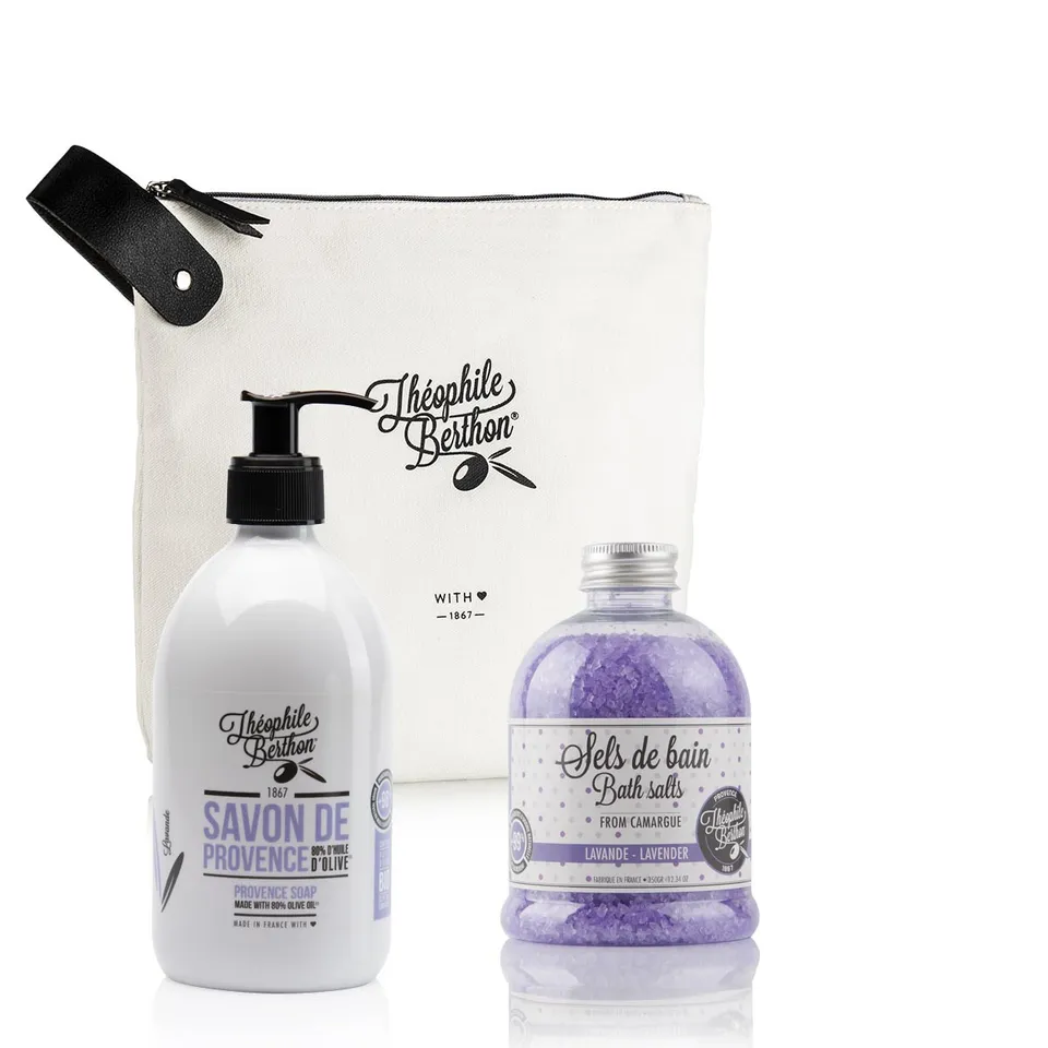 Théophile Berthon Trousse Bien dans son bain lavande savon+sels