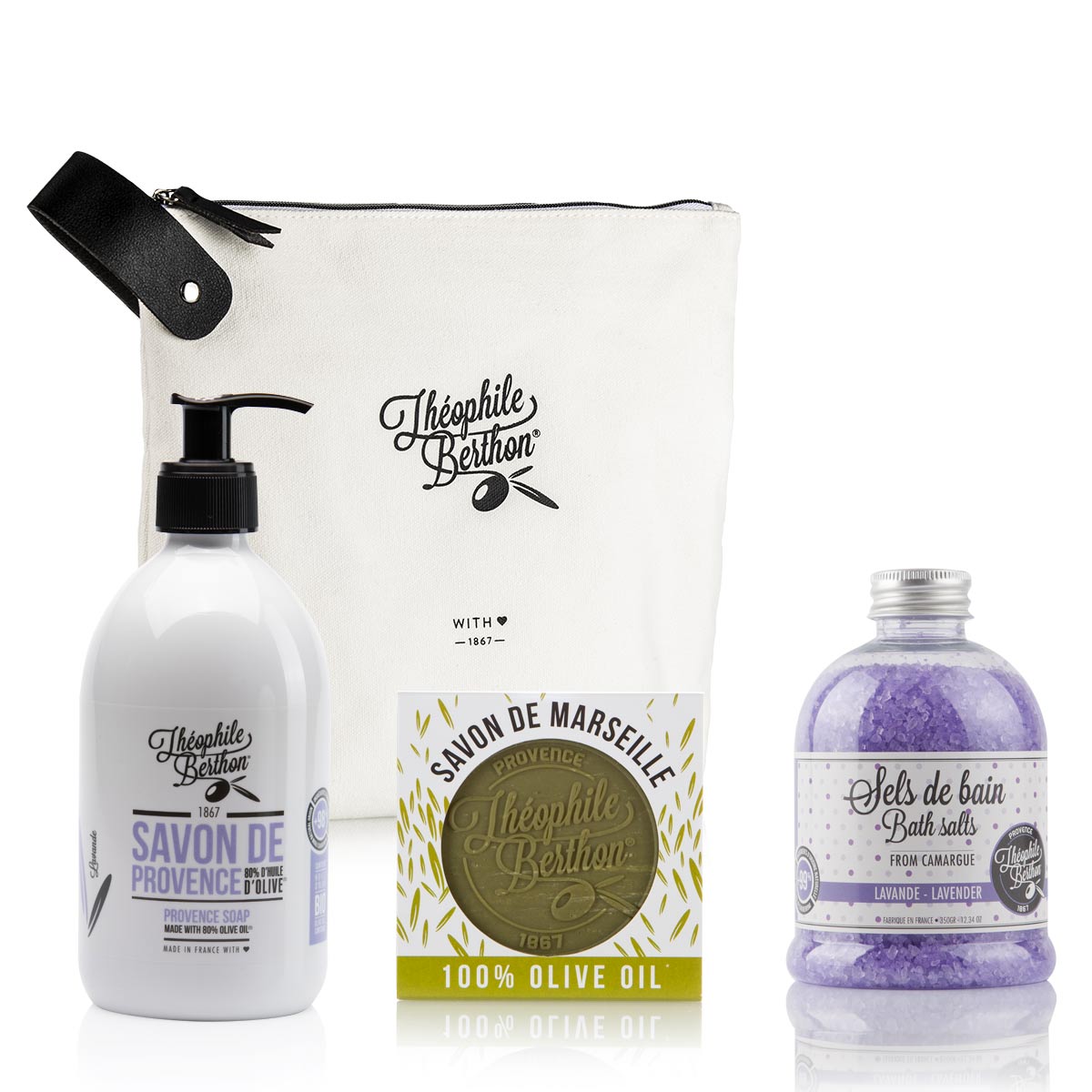 Theophile Berthon Coffrets Trousses Lavande Intense coffret bain 3 soins