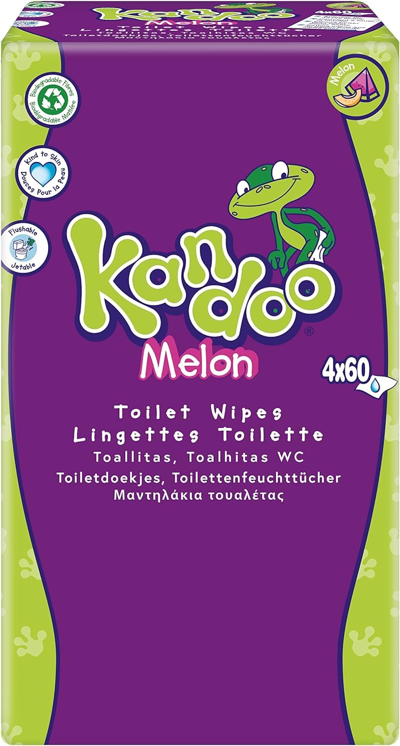 Kandoo Lingettes Melon humides enfants 4x60