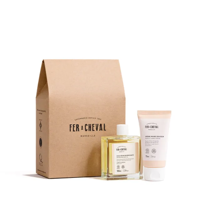 NCDSM Coffrets & Cadeaux Duo Huile Sèche + Crème Mains Lait d'Avoine