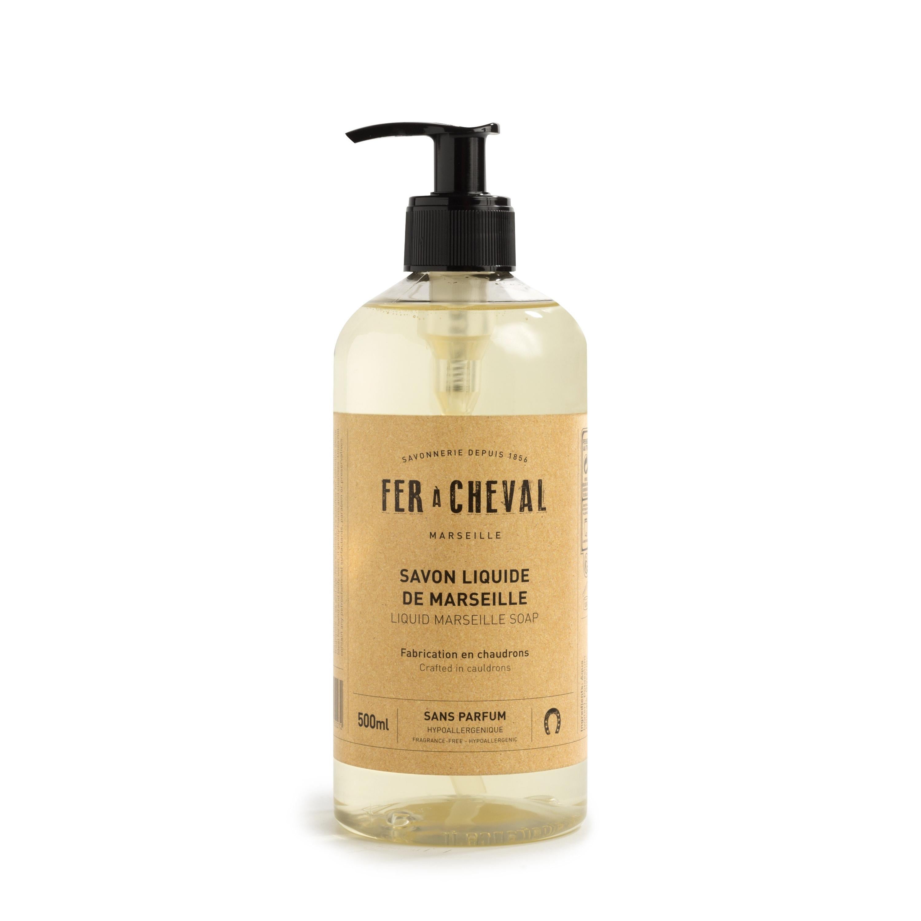 NCDSM Savons Liquides de Marseille Sans Parfum 500ml