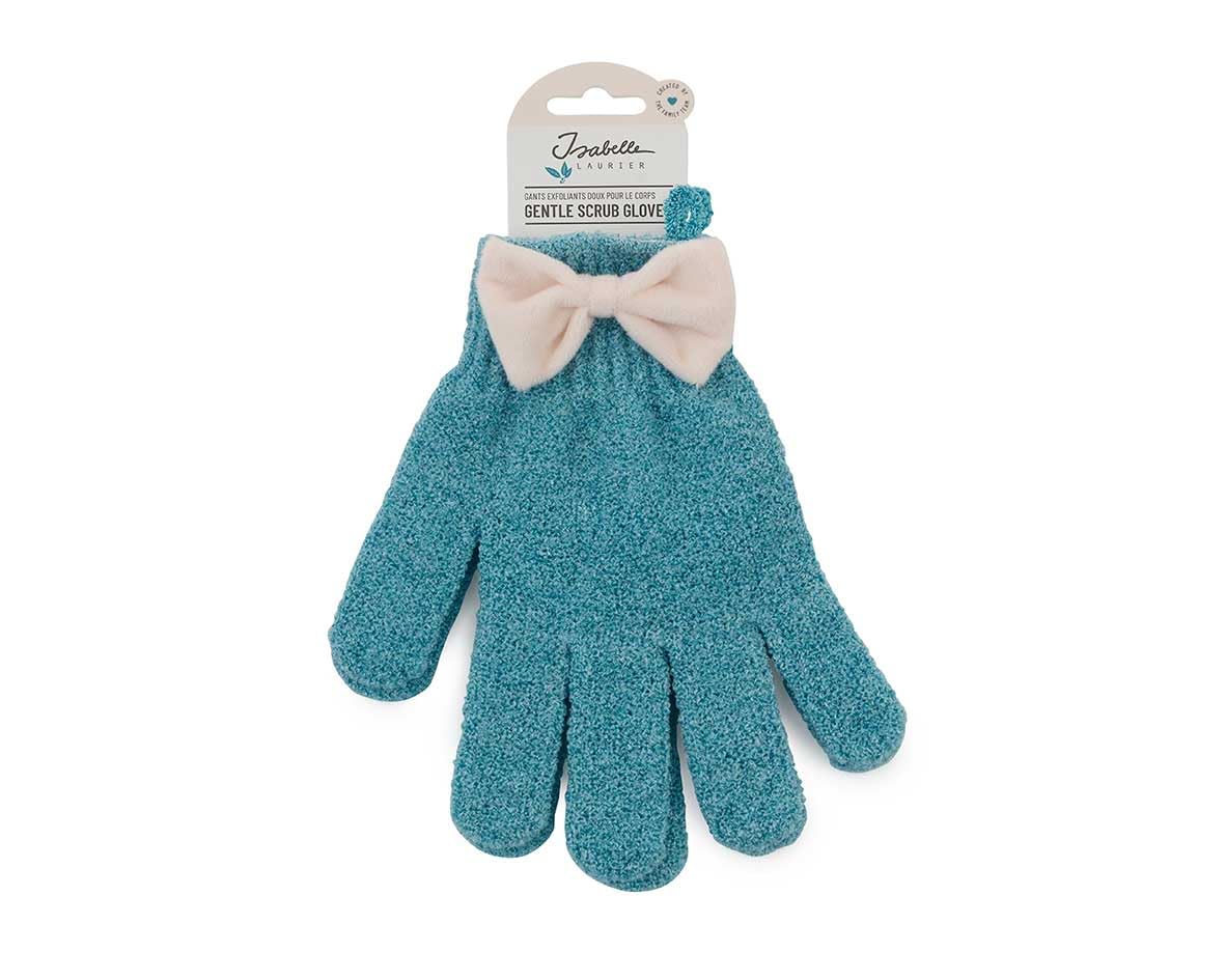 Isabelle Laurier Ladies lot 2 gants exfoliants corps bleus douche
