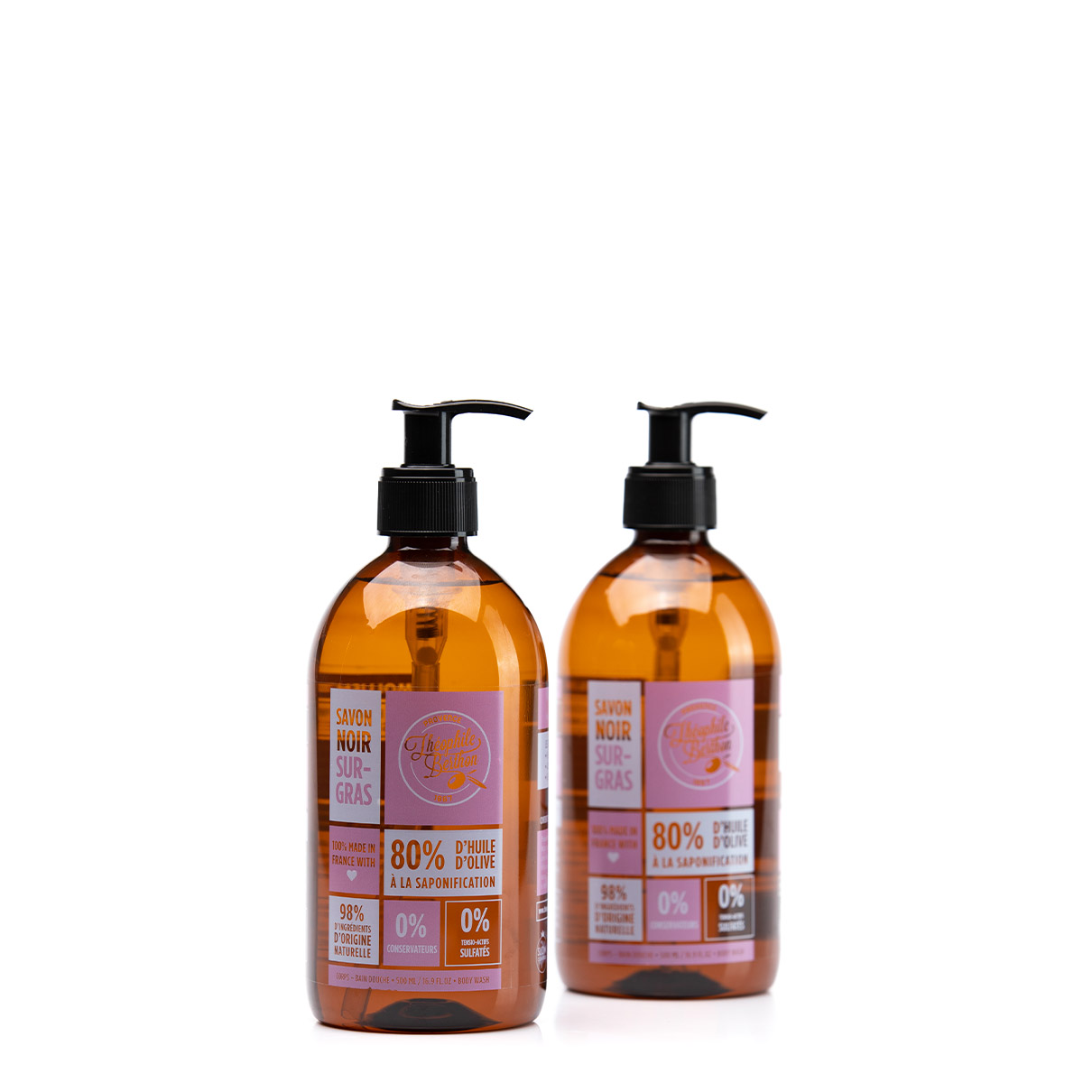 Théophile Berthon Savon Noir Surgras Rose Litchi 500ml Bain