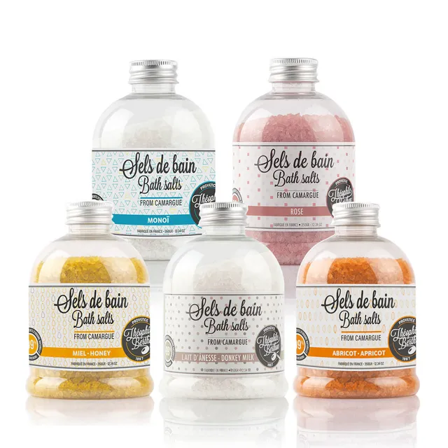 Théophile Berthon Sels Camargue 5 sels bain parfumés assortiment