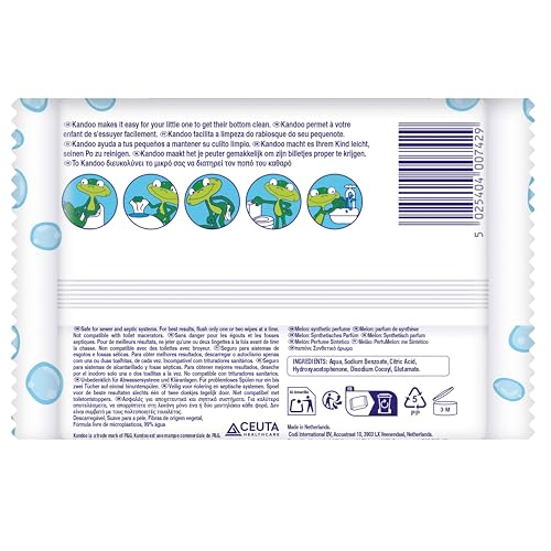Kandoo Aquas lingettes toilette 99% eau 60 unités
