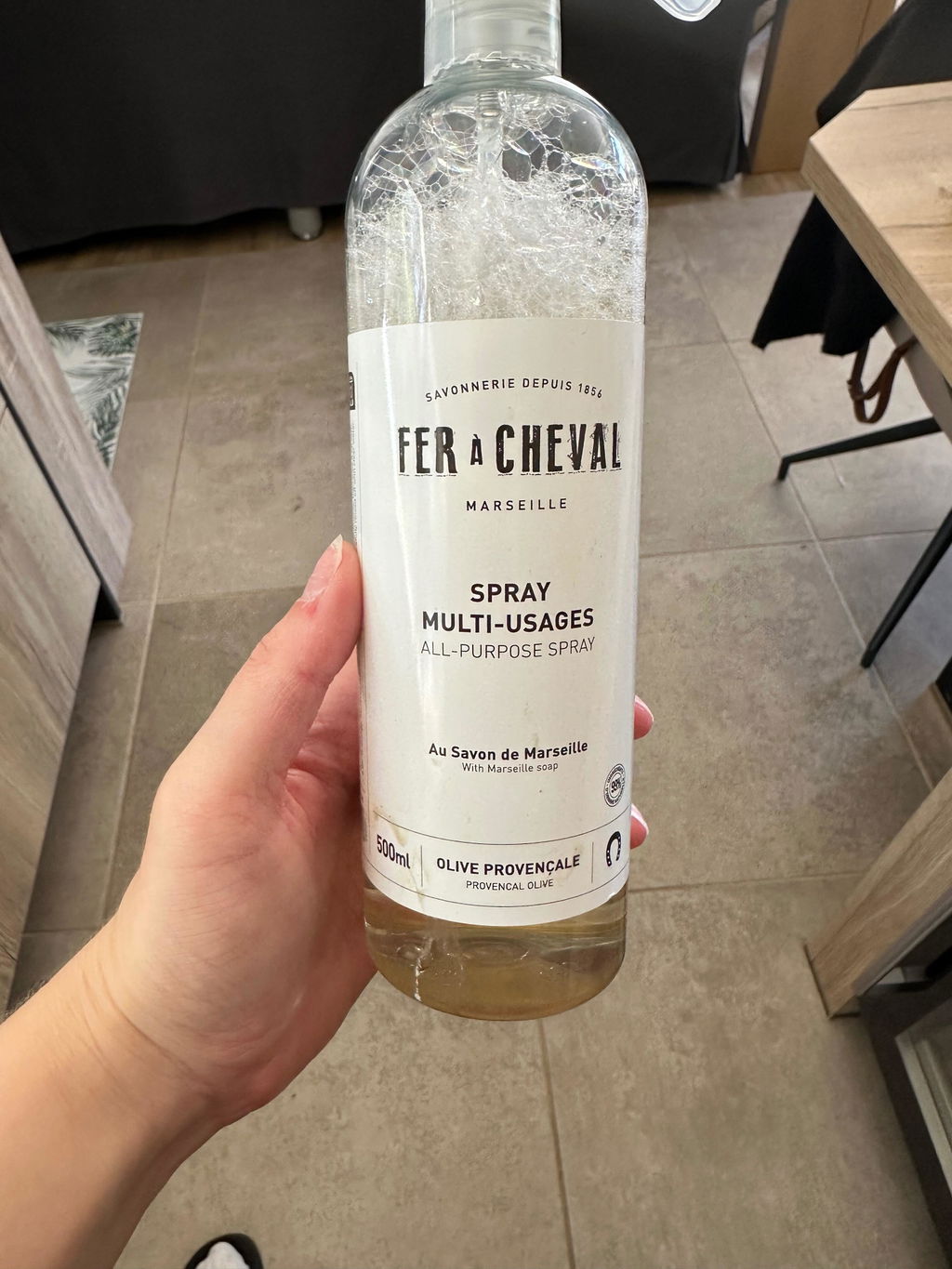 Fer à Cheval Spray Multi-Usages Olive 500ml surfaces lavables