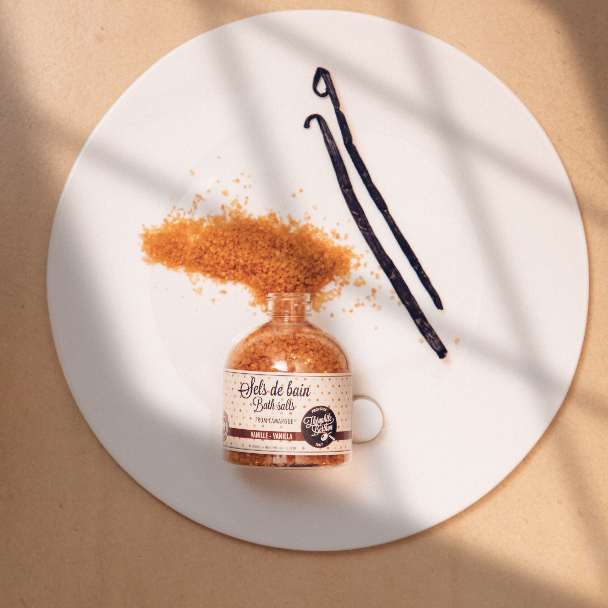 Théophile Berthon Coffrets Trousses Vanille Amande Miel coffret bain 2 soins