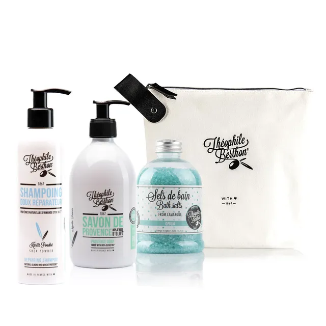 Theophile Berthon Coffrets Trousses trousse cadeau 3 soins menthe poivrée