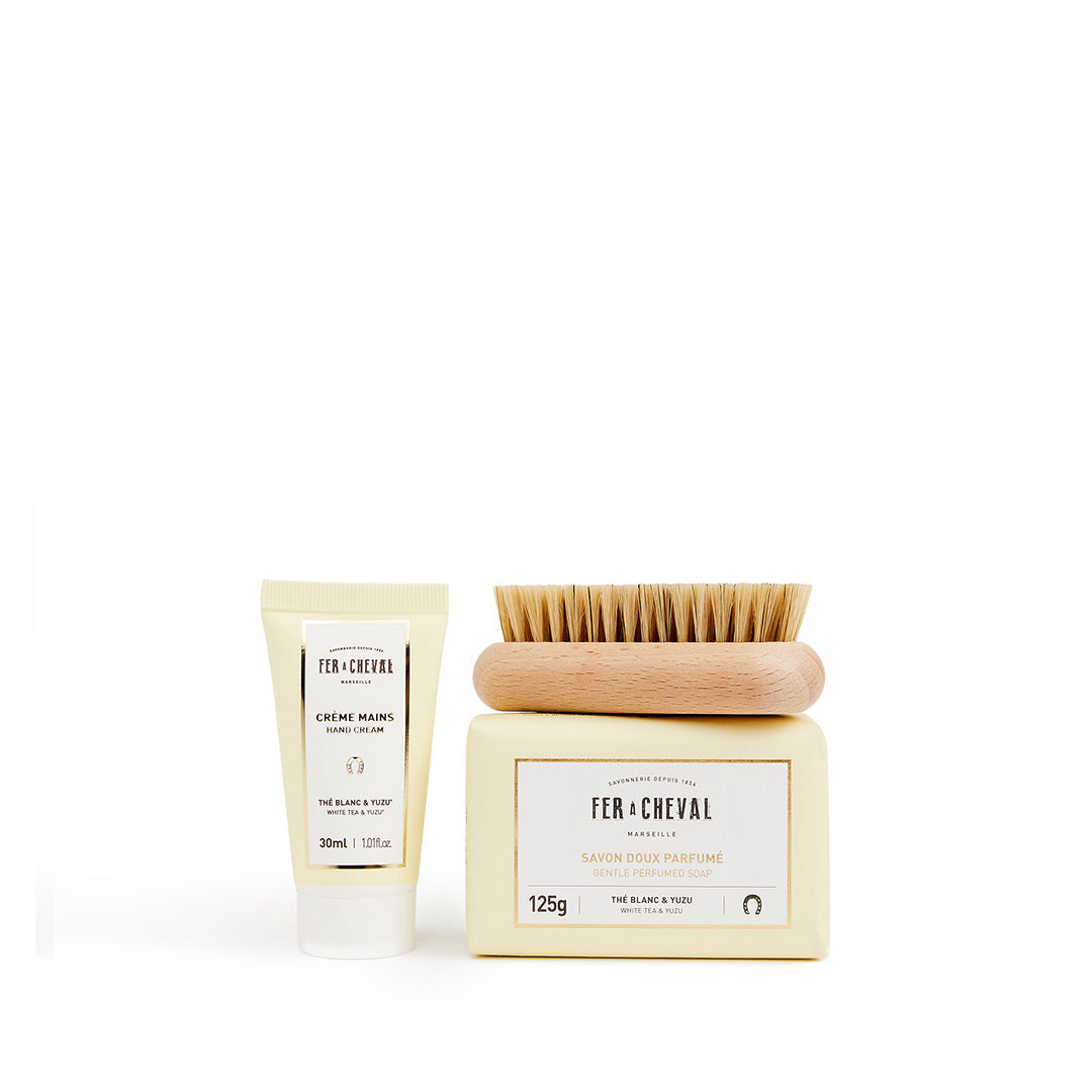 Fer à Cheval Routine Douceur kit savon crème brosse ongles