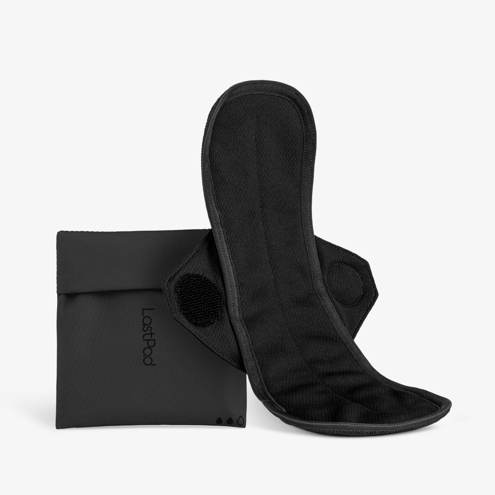 LastSwab LastPad serviette hygiénique lavable noire taille M