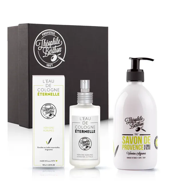 Théophile Berthon Coffret Fraîcheur Verveine eau cologne+savon