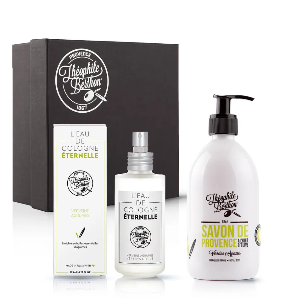 Théophile Berthon Coffret Fraîcheur Verveine eau cologne+savon