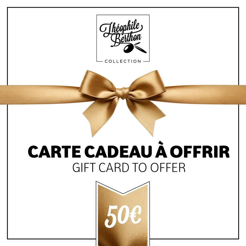 Théophile Berthon Bon cadeau carte cadeau 50€ e-shop