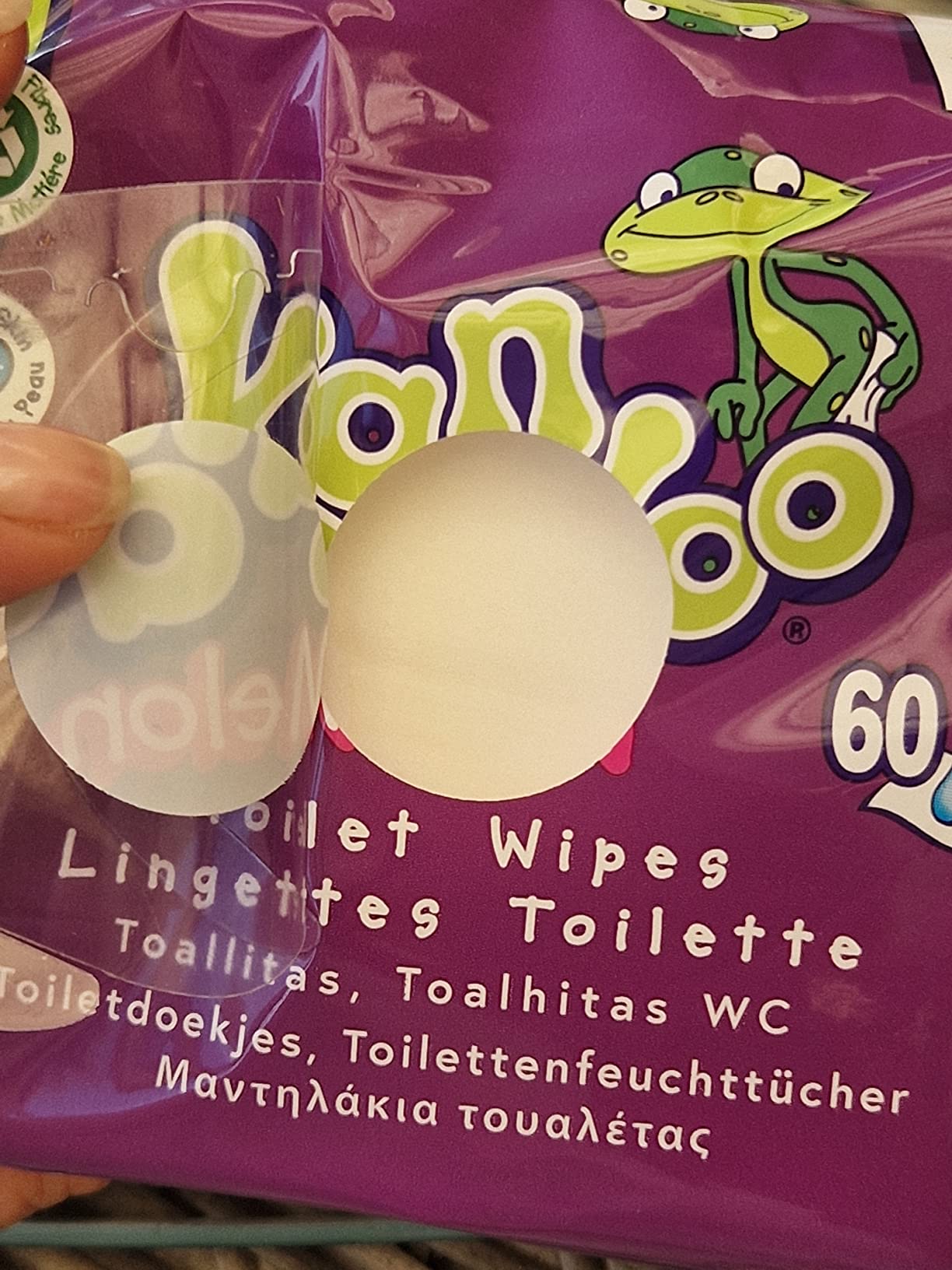 Kandoo Lingettes Melon Lingettes Humides 60 lingettes jetables