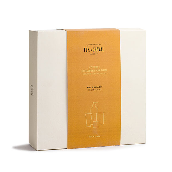 NCDSM Coffrets coffret savon Marseille miel amande 4 pièces