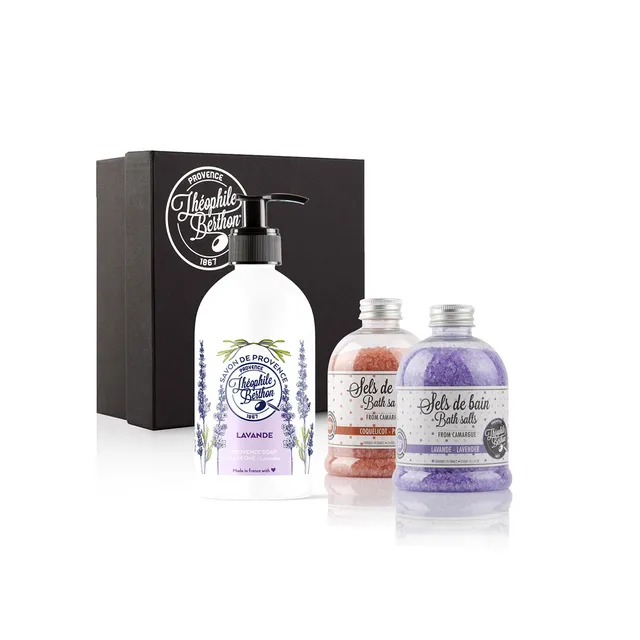 THEOPHILE BERTHON Coffrets Trousses Bain détente Lavande savon+sels