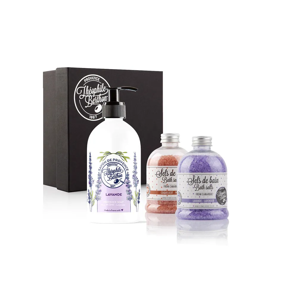 THEOPHILE BERTHON Coffrets Trousses Bain détente Lavande savon+sels
