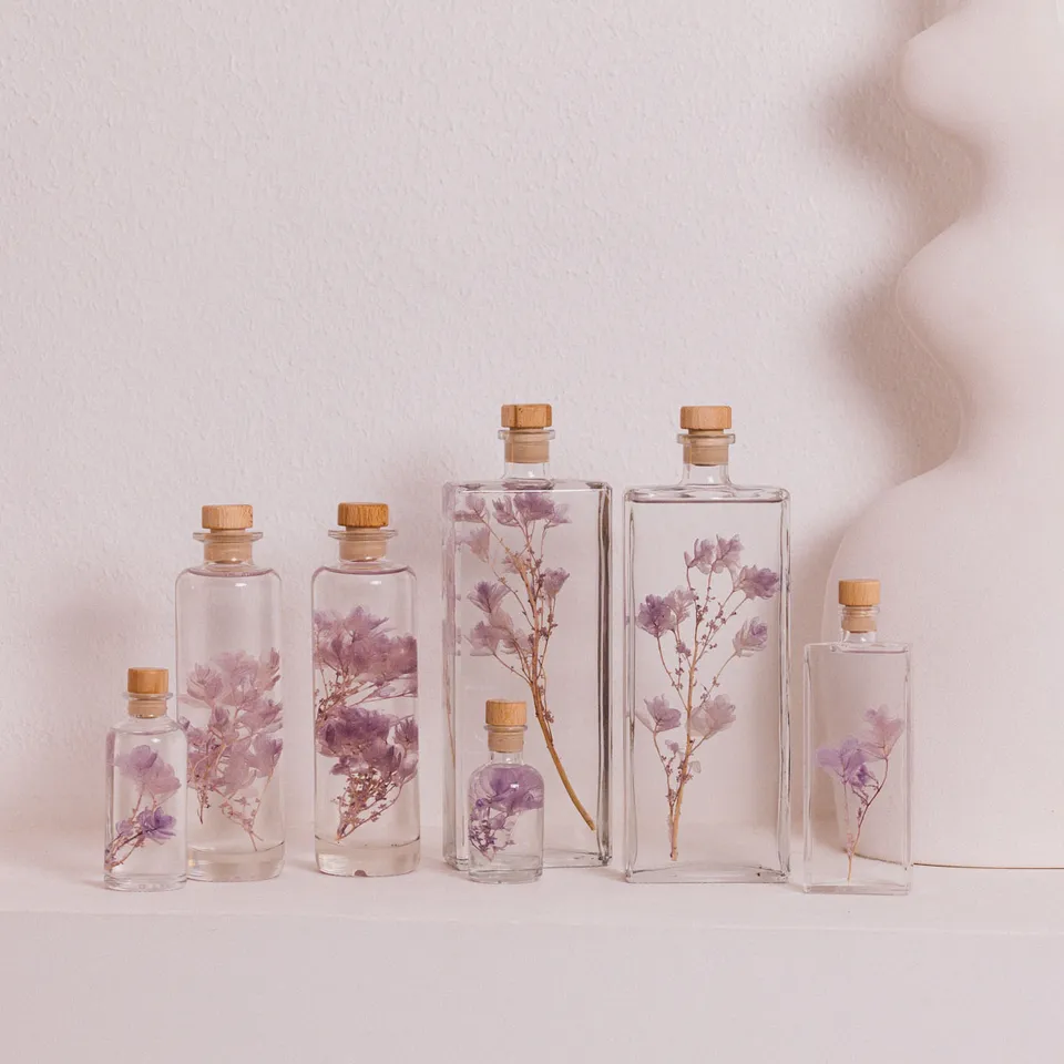 Théophile Berthon Herbarium hortensia lilas feuille chêne immergé
