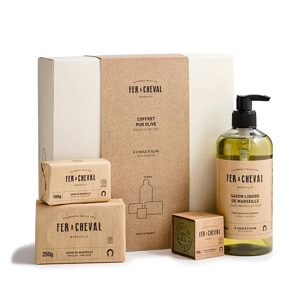 Fer à Cheval Coffret 100% Pur Olive 4 savons