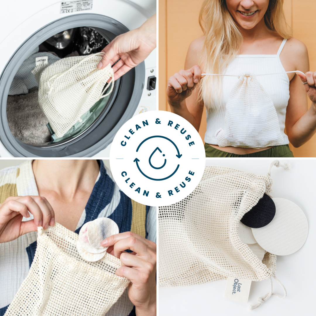 Lastswab Bags Laundry Bag filet lavage Small coton mailles