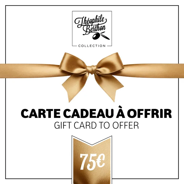 Theophile Berthon Bon Cadeau Carte 75€ Eshop