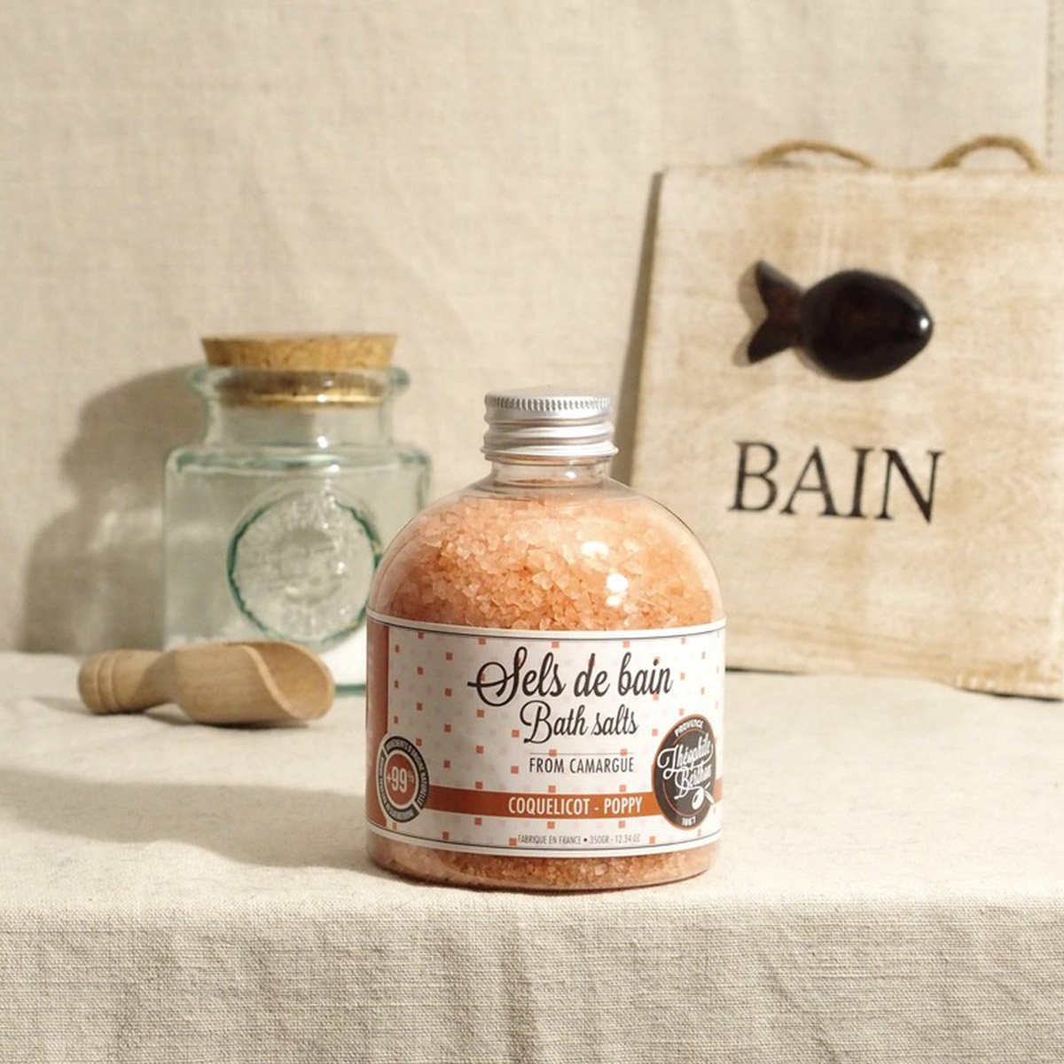 THEOPHILE BERTHON Sels de bain Camargue 350g Coquelicot