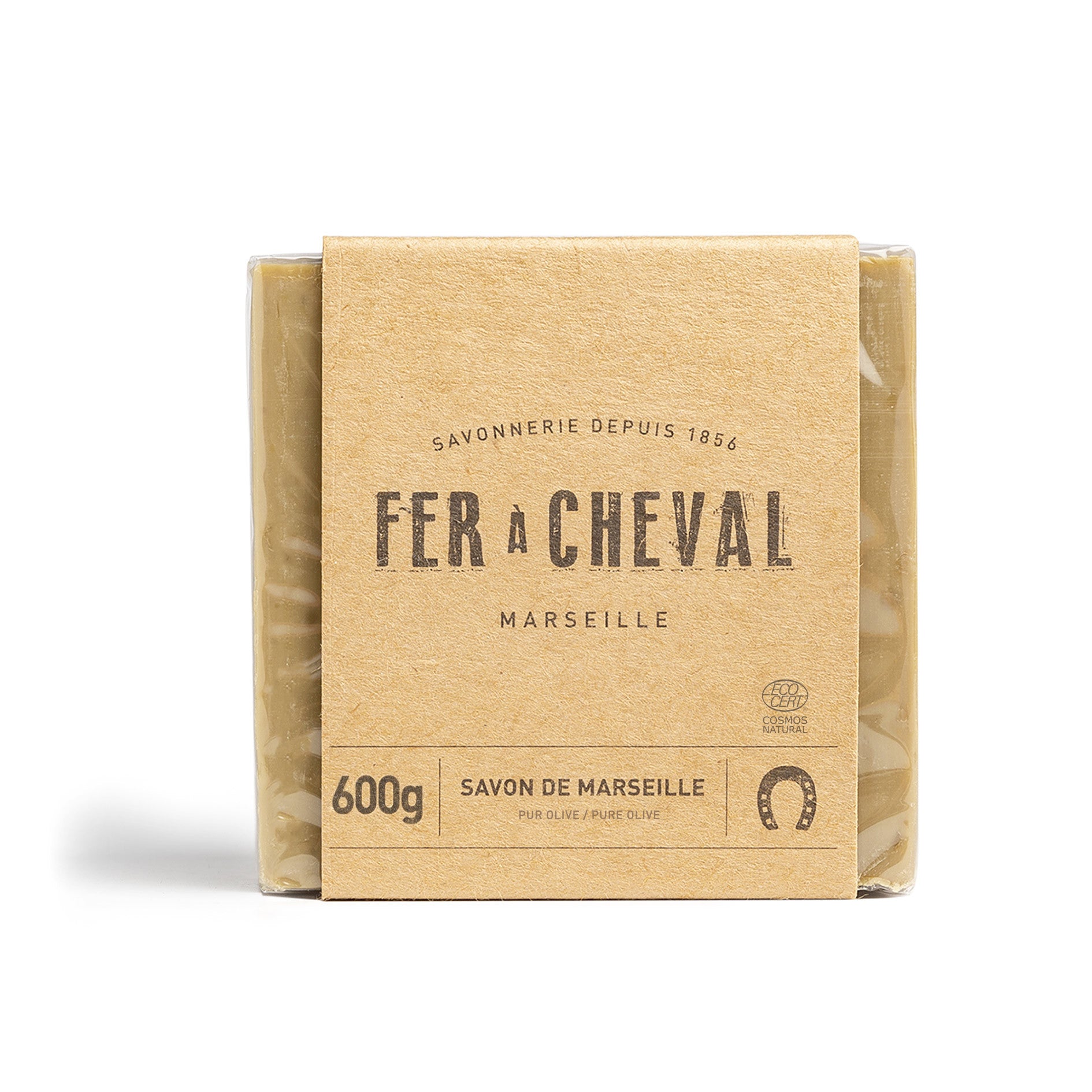 Fer à Cheval Pur Olive Cube Savon Marseille 600g Authentique