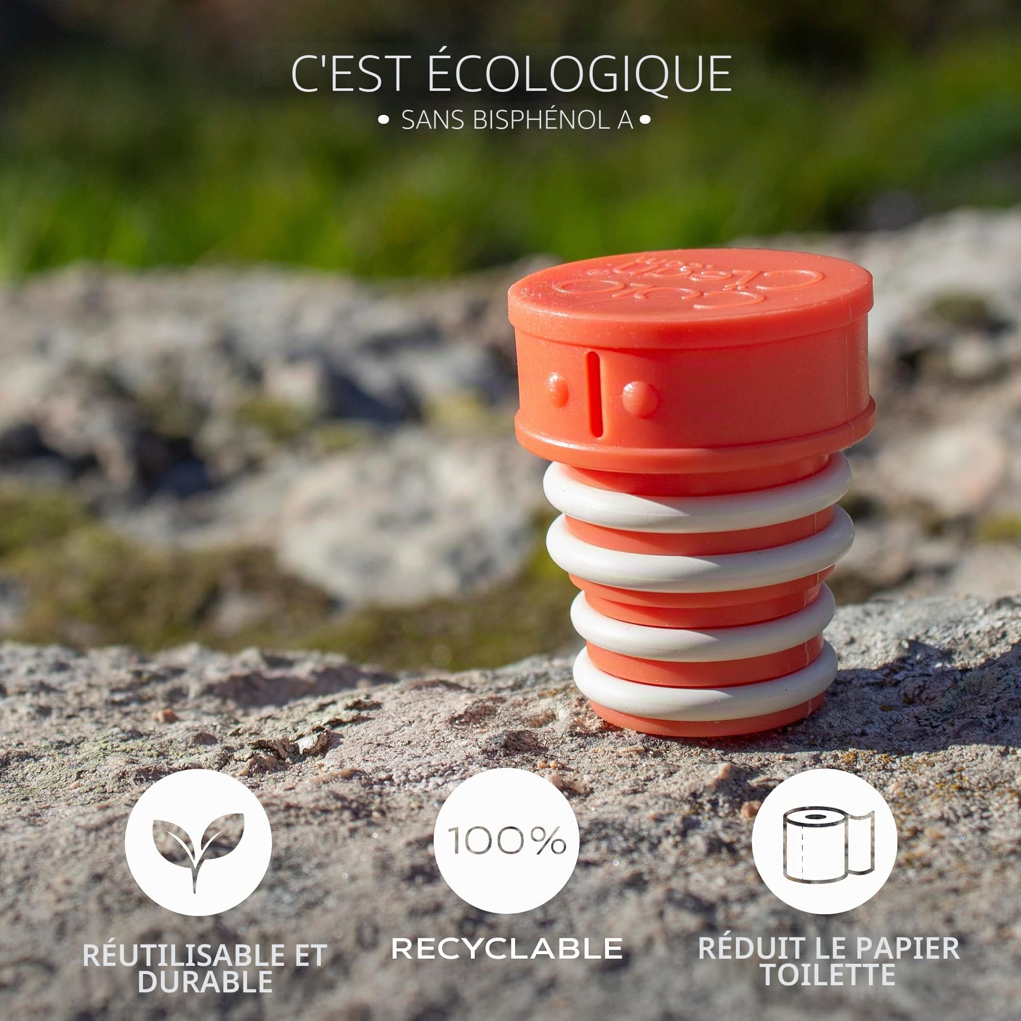 CuloClean Bidet Portable Corail Bouteille Hygiène Voyage