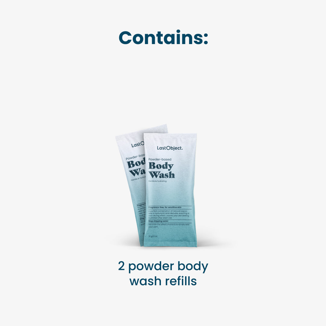LastSwab Gel Douche poudre recharge 2x 500 ml hydratant