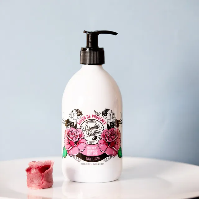 Theophile Berthon Savon de Provence surgras 500ml Rose Litchi bain