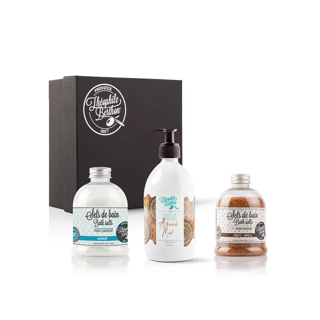 THEOPHILE BERTHON Coffret bain plaisir des sens amande miel