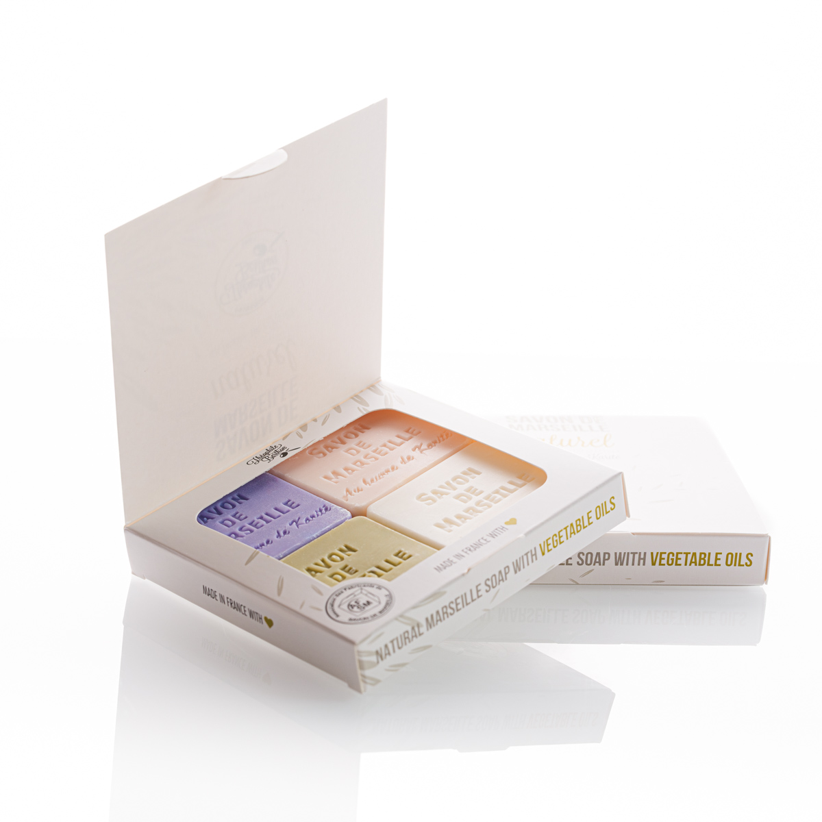 Théophile Berthon Coffrets Trousses écrin 4 savonnettes 50g karité
