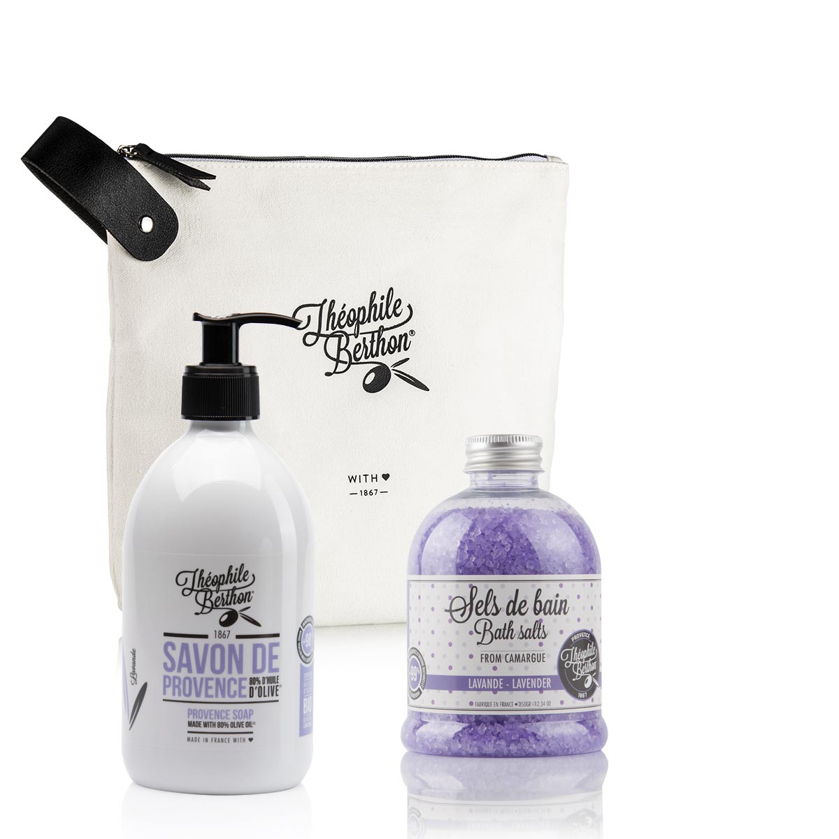 Théophile Berthon Trousse Bien dans son bain lavande savon+sels