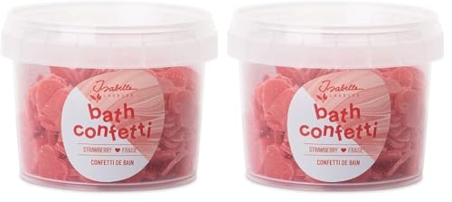 Isabelle Laurier Kids confettis de bain fraise lot de 2 naturel