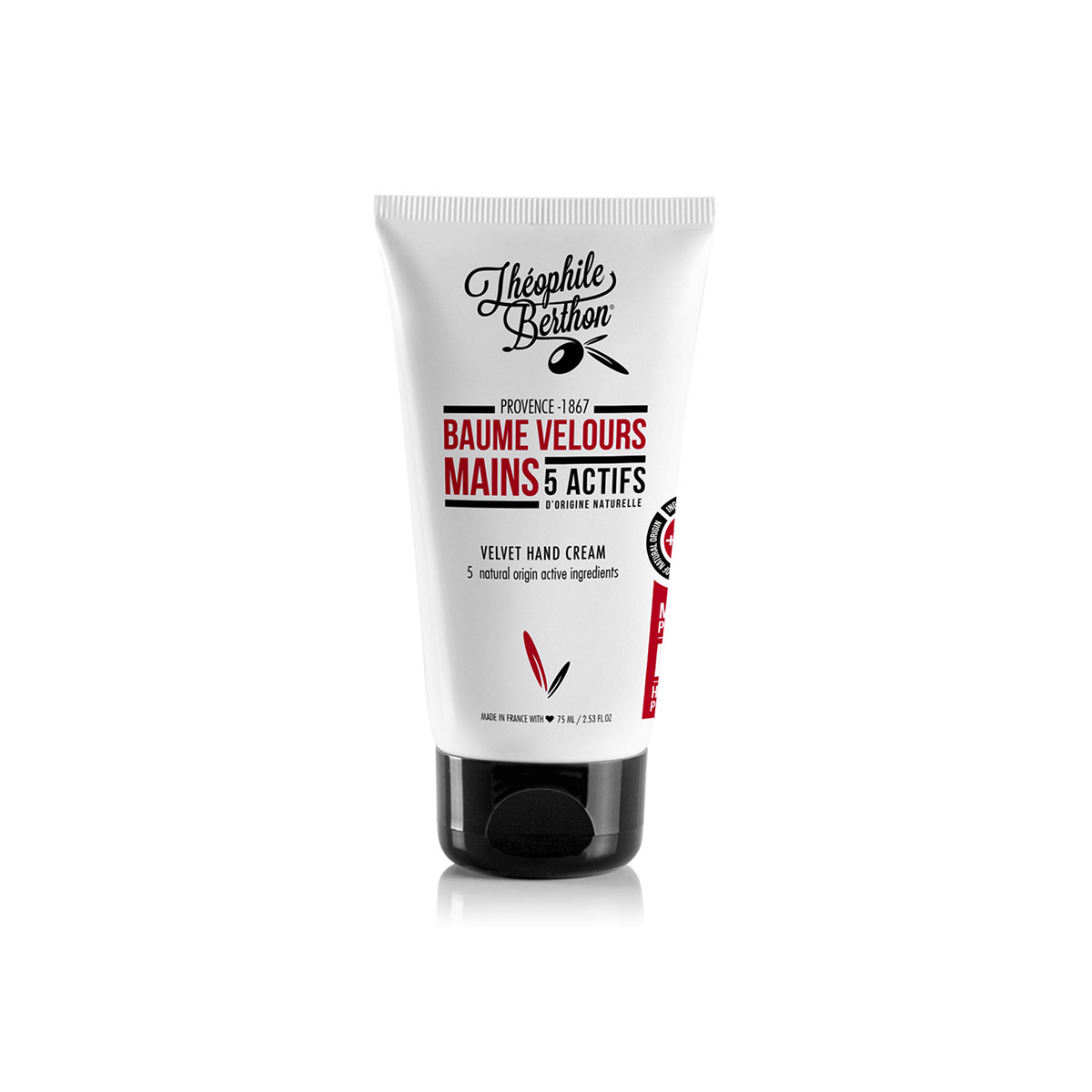 Théophile Berthon Baume Velours Mains et Ongles 75ml amande rouge